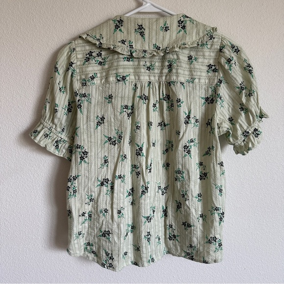 Pilcro anthropologie the keira collard floral blouse - Picture 7 of 7